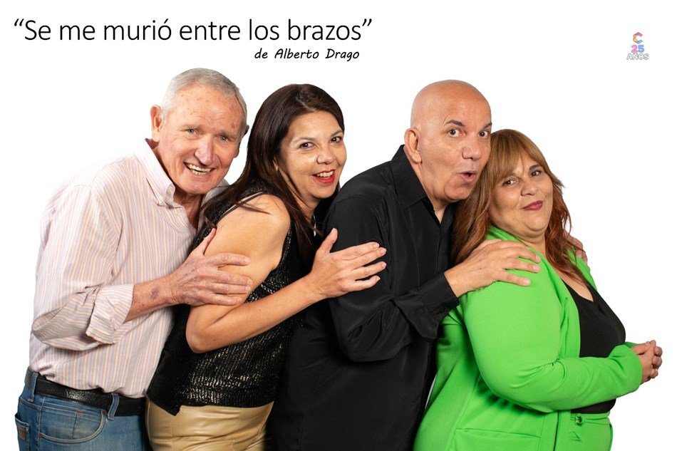 La Comedia Galvense: con localidades agotadas, el domingo llega la función estreno de “Se me murió entre los brazos”