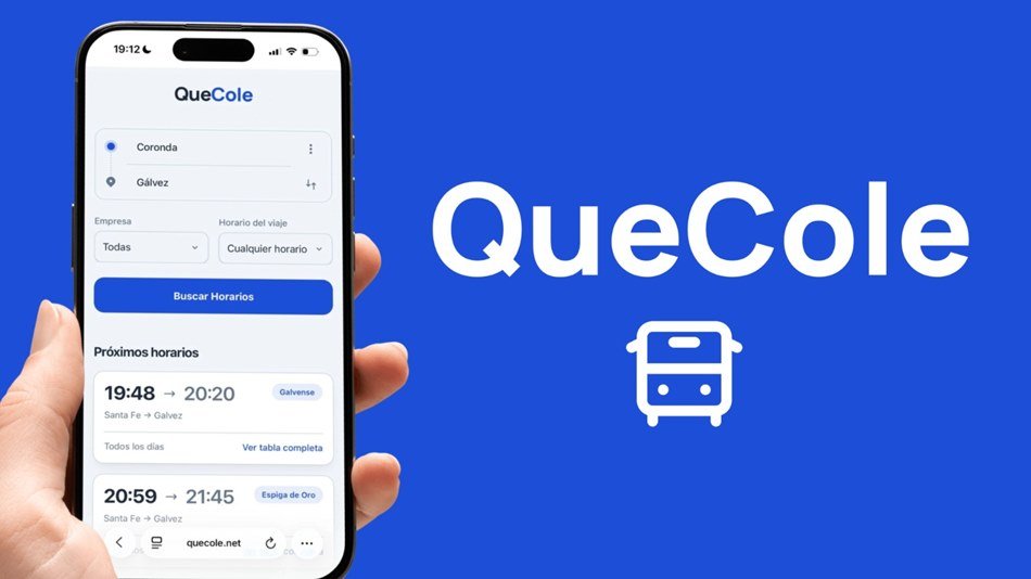 Desde Coronda, creó una web para centralizar los horarios de los coles de la región