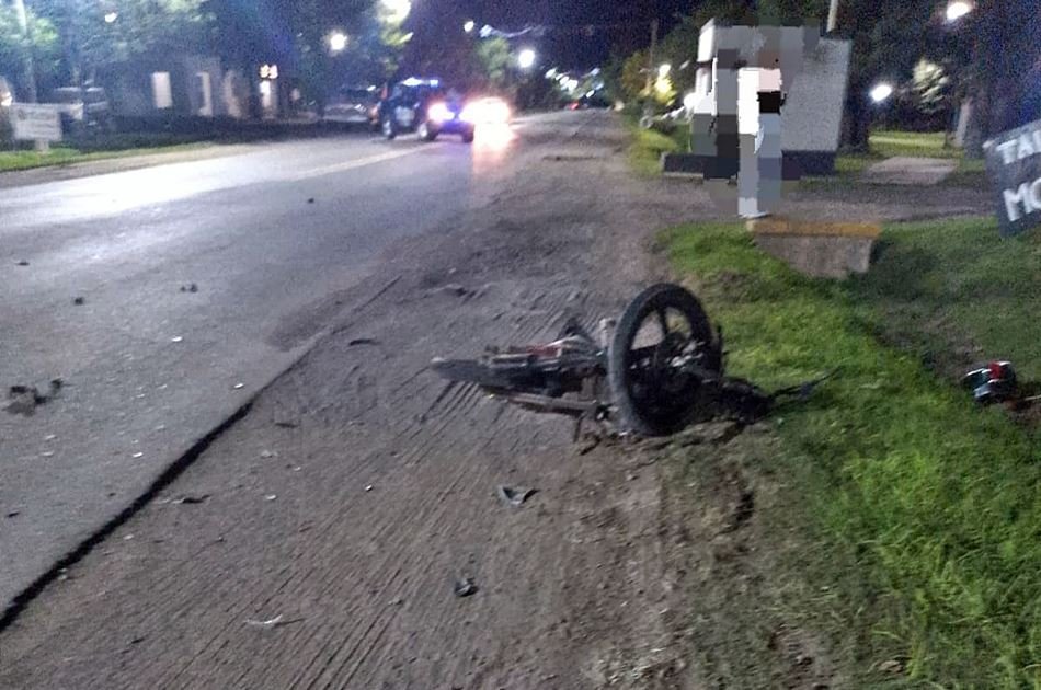 Un motociclista murió en un choque sobre la Ruta 11