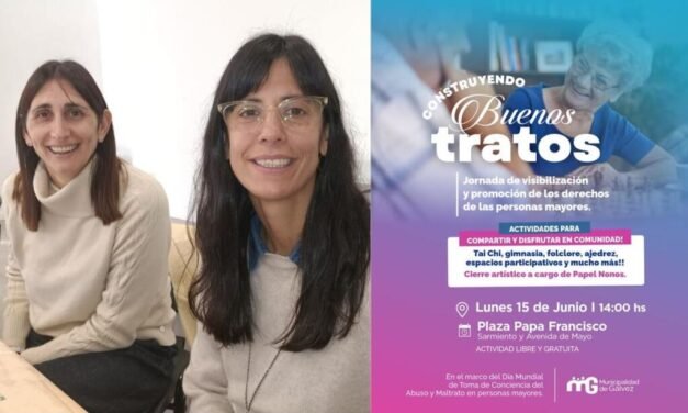 Municipio: el próximo lunes 15, jornada intergeneracional por los derechos de los adultos mayores