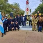 Día Nacional del Bombero Voluntario II: acto en el monolito que los recuerda por su «sacrificio, valor y abnegación»
