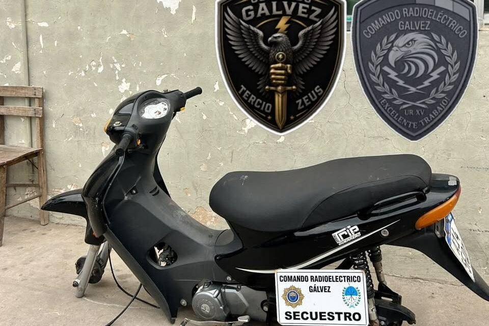 RECUPERARON MOTO ROBADA EN LA ZONA RURAL DE LA CIUDAD