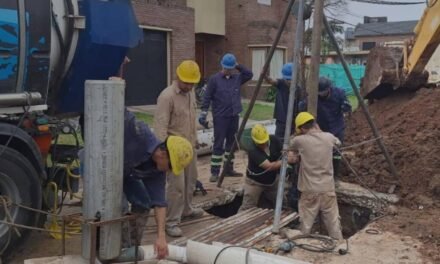 RENOVACIÓN DEL COLECTOR CLOACAL URQUIZA: se completó la última cuadra