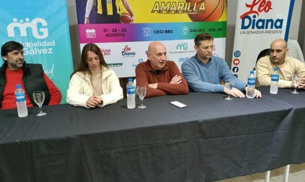 Gálvez se prepara para vivir un gran fin de semana de básquet con el “Chapu Nocioni”